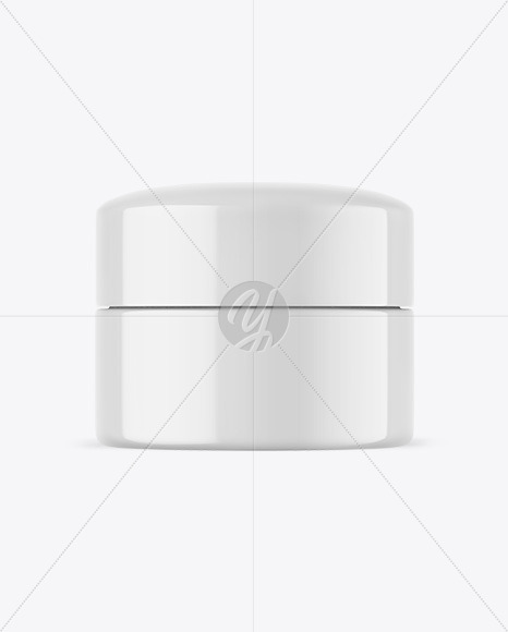 Glossy Cosmetic Jar Mockup