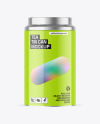 Glossy Tea Tin Can Mockup