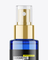 Blue Cosmetic Spray Bottle Mockup