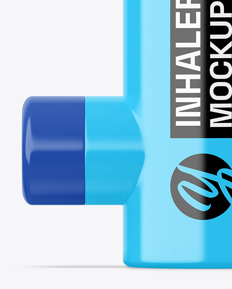 Glossy Inhaler Mockup