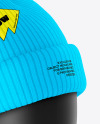 Winter Hat Mockup - Right Half Side View