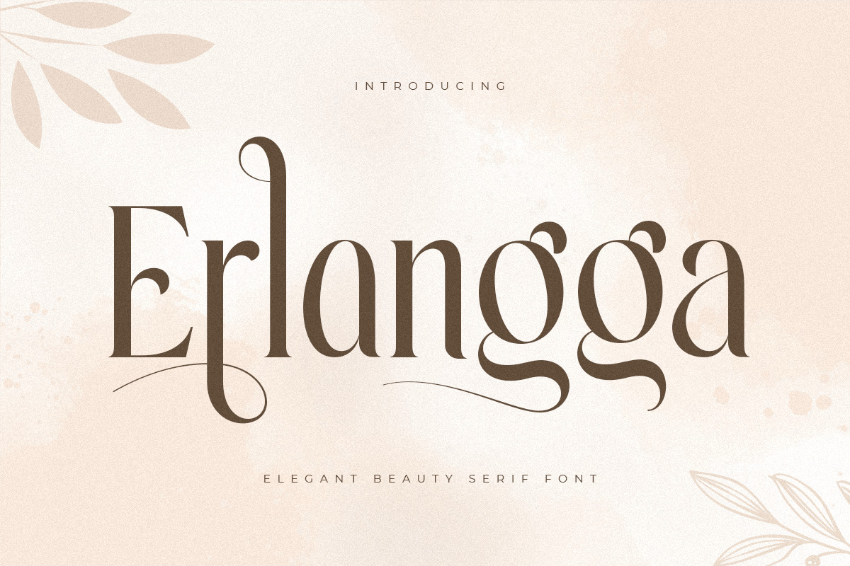 Erlangga - Elegant Beauty Serif Font Erlangga - Elegant Beauty Serif Font