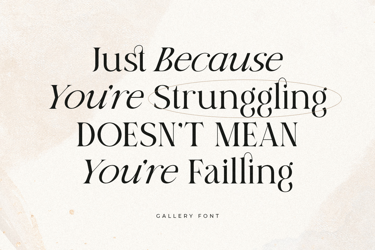 Gallery - Modern Beauty Ligature Serif Gallery - Modern Beauty Ligature Serif