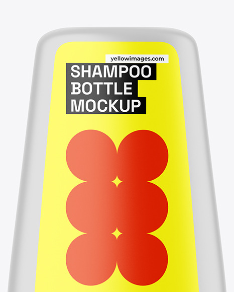 Matte Shampoo Bottle Mockup