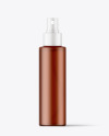 Frosted Amber Cosmetic Spray Bottle Mockup