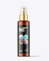 Frosted Amber Cosmetic Spray Bottle Mockup