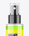 Clear Cosmetic Spray Bottle Mockup