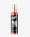 Glossy Cosmetic Spray Bottle Mockup