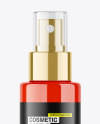 Glossy Cosmetic Spray Bottle Mockup