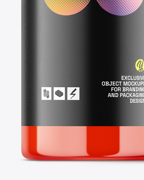 Glossy Cosmetic Spray Bottle Mockup