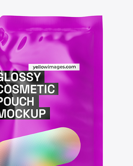 Glossy Cosmetic Pouch Mockup