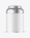 Matte Tea Tin Can Mockup