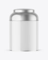 Glossy Tea Tin Can Mockup