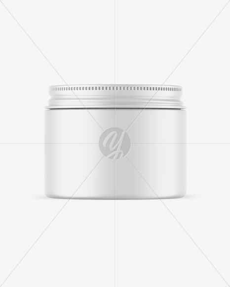 Matte Cosmetic Jar Mockup