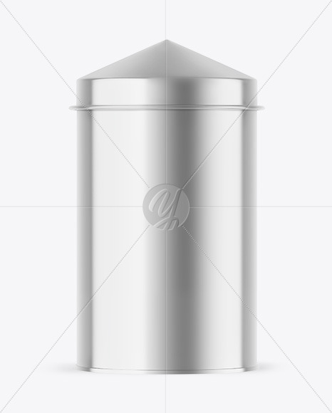 Metallic Tea Tin Can Mockup