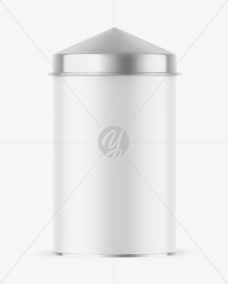 Matte Tea Tin Can Mockup