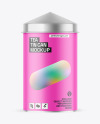 Matte Tea Tin Can Mockup