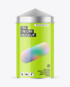 Glossy Tea Tin Can Mockup