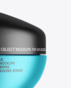 Matte Metallic Cosmetic Jar Mockup