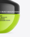 Glossy Cosmetic Jar Mockup