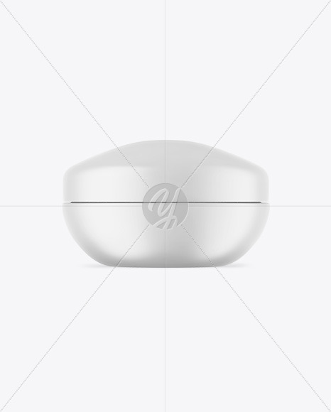 Matte Cosmetic Jar Mockup