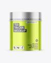 Metallic Tea Tin Can Mockup