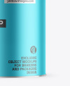 Matte Metallic Tea Tin Can Mockup