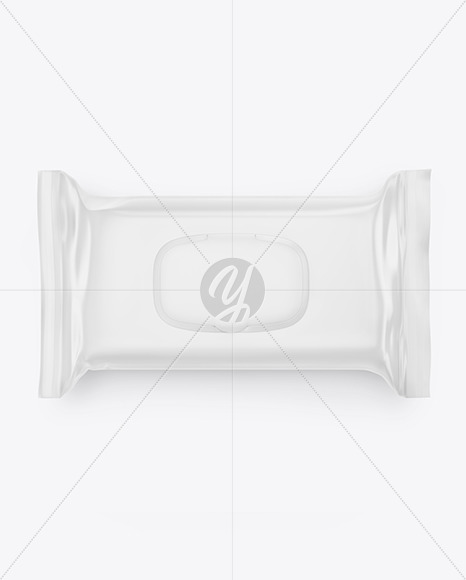 Wet Wipes Pack With Plastic Cap Mockup