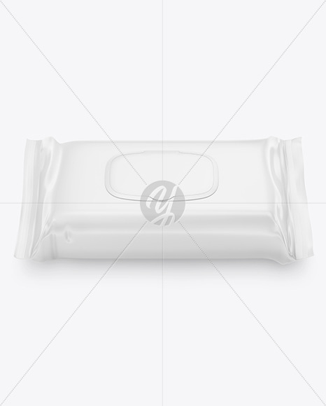 Wet Wipes Pack With Plastic Cap Mockup