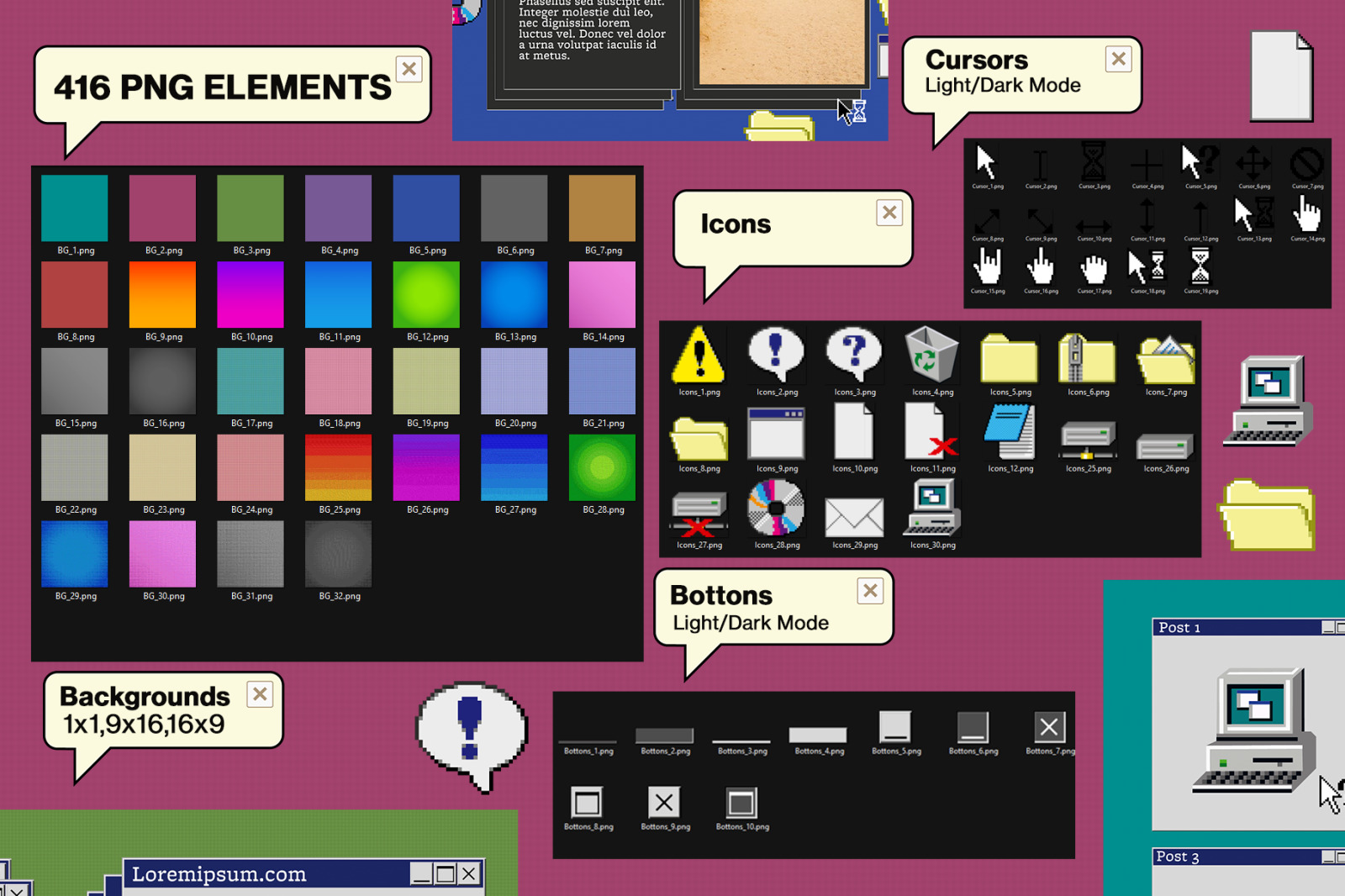 RETRO UI KIT RETRO UI KIT
