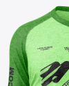 Men’s Heather Long Sleeve T-Shirt Mockup - Front View