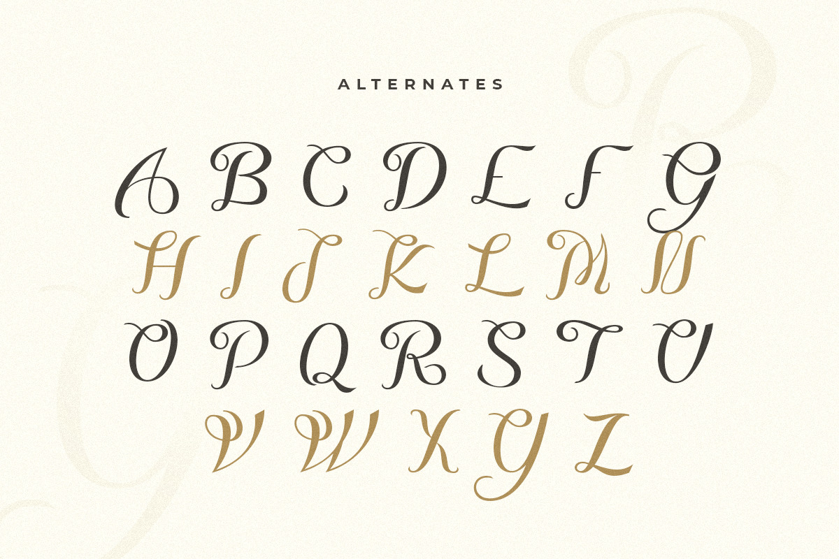 Rosemary - Modern Aesthetic Font on Yellow Images Creative Store - 131013