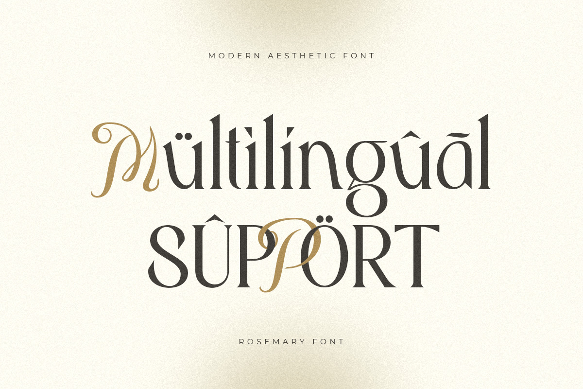 Rosemary - Modern Aesthetic Font