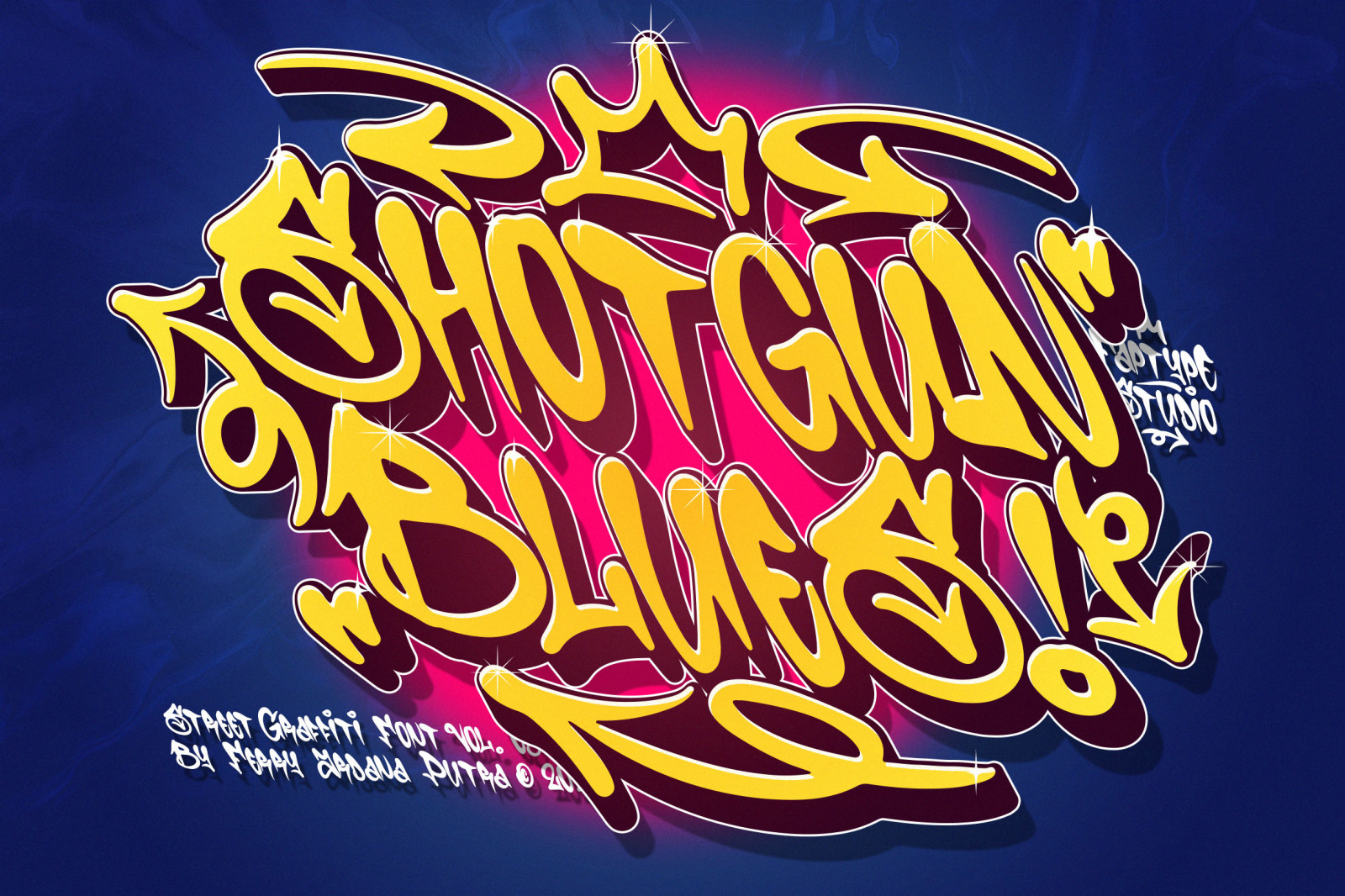 Shotgun Blues | Graffiti Music Font Shotgun Blues | Graffiti Music Font
