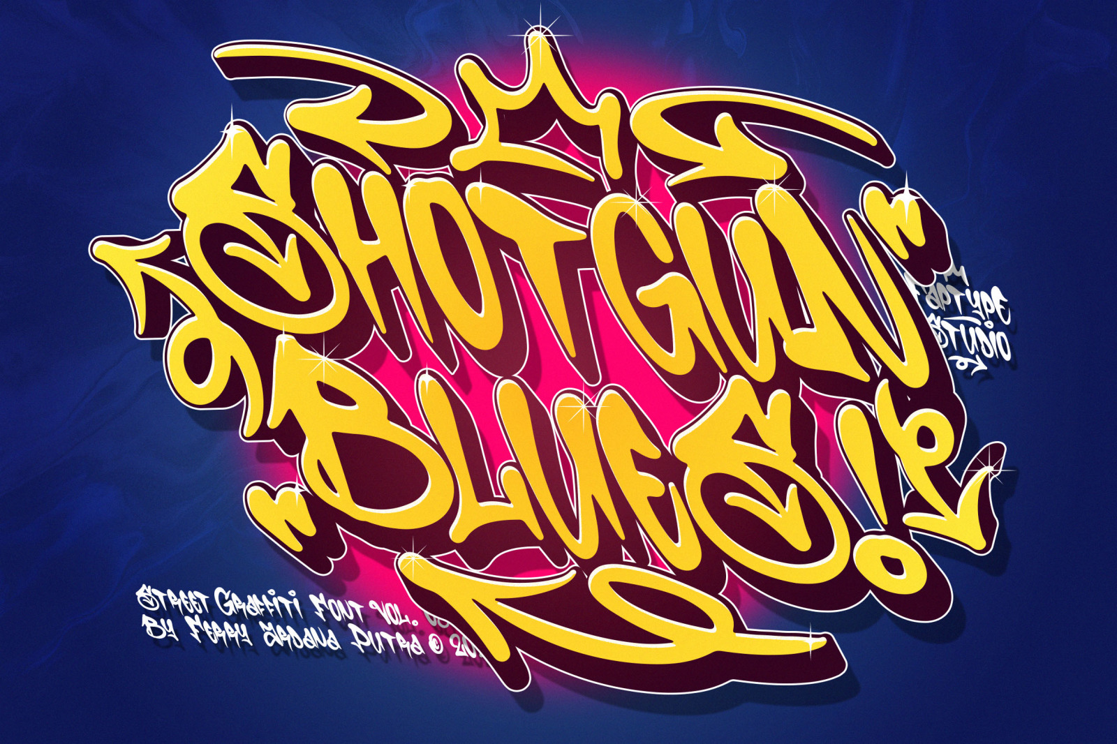 Shotgun Blues | Graffiti Music Font