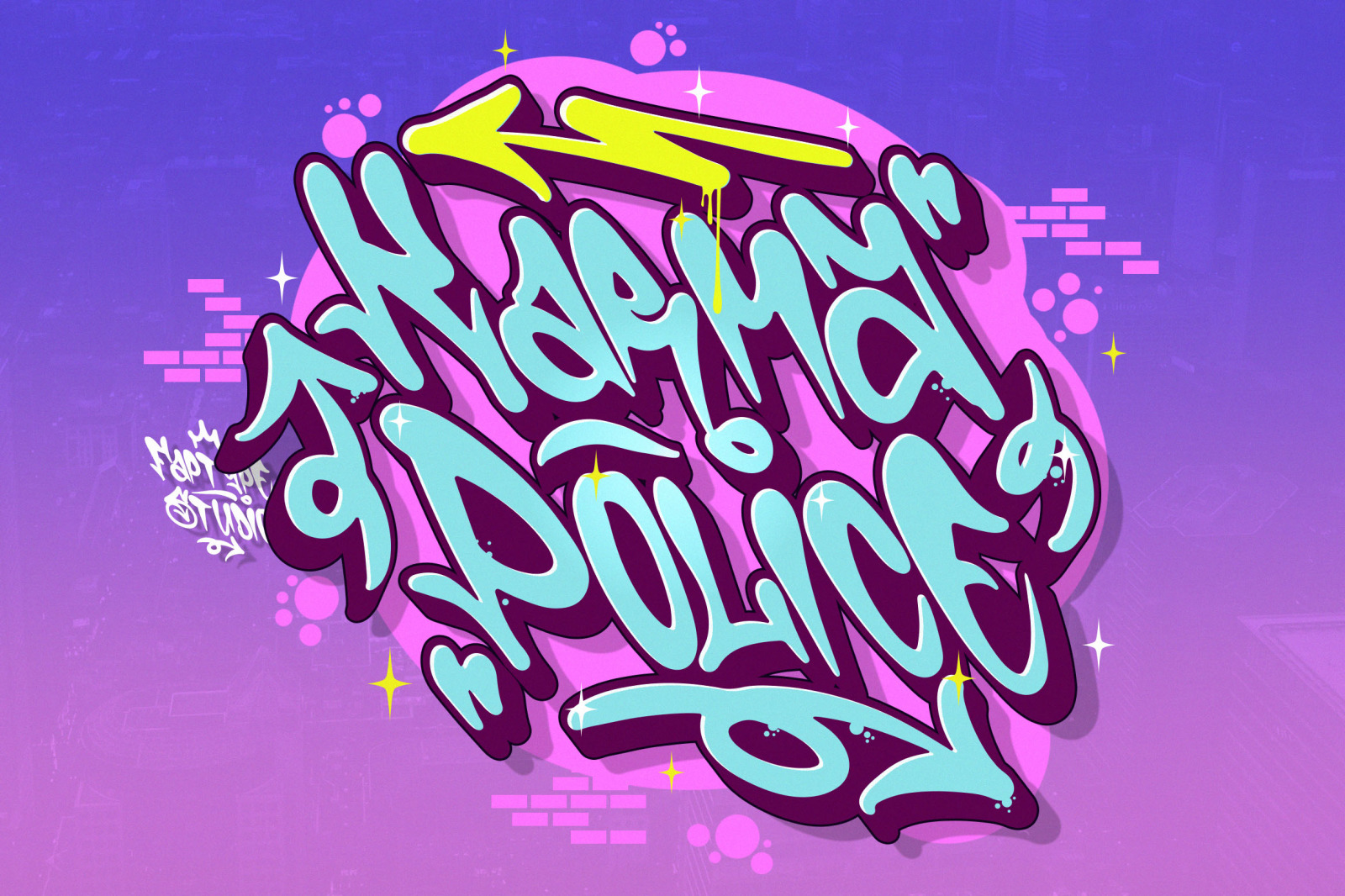 Shotgun Blues | Graffiti Music Font