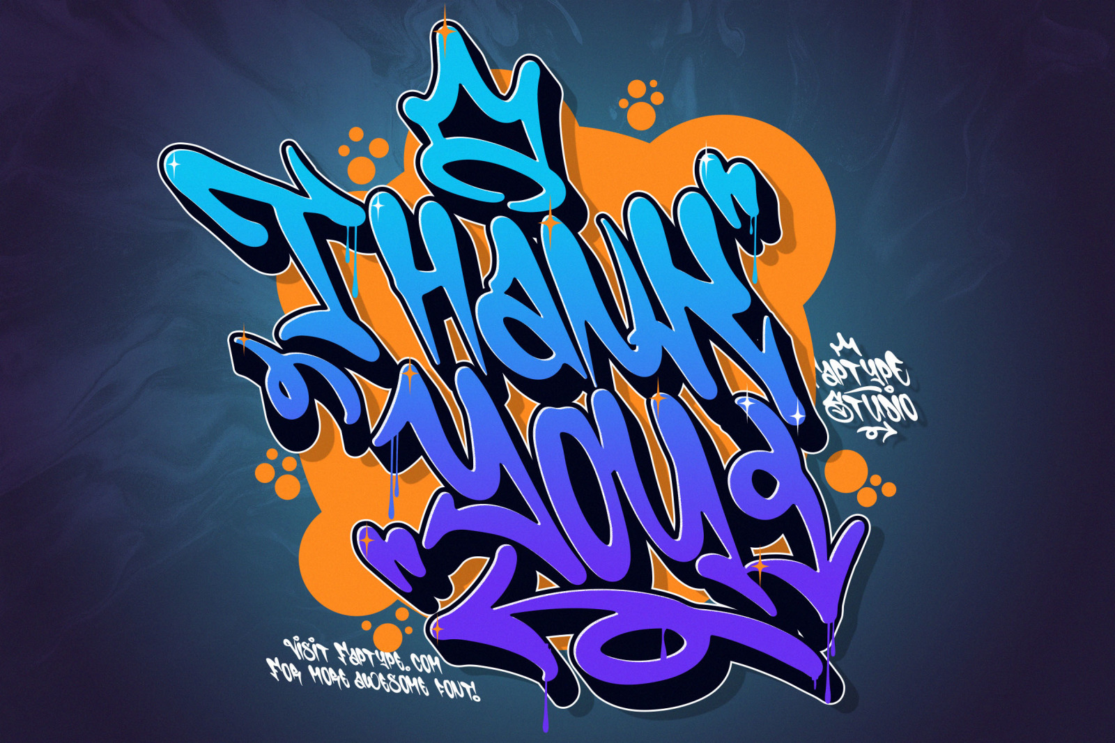 Shotgun Blues | Graffiti Music Font