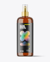 Amber Cosmetic Spray Bottle Mockup