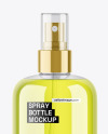 Clear Cosmetic Spray Bottle Mockup