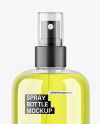 Clear Cosmetic Spray Bottle Mockup