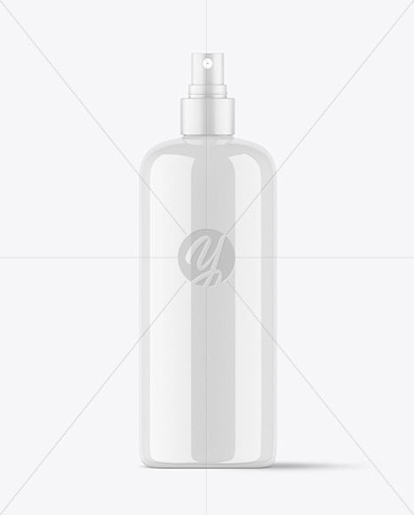 Glossy Cosmetic Spray Bottle Mockup