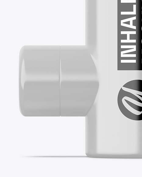 Glossy Inhaler Mockup