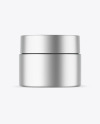 Matte Metallic Cosmetic Jar Mockup