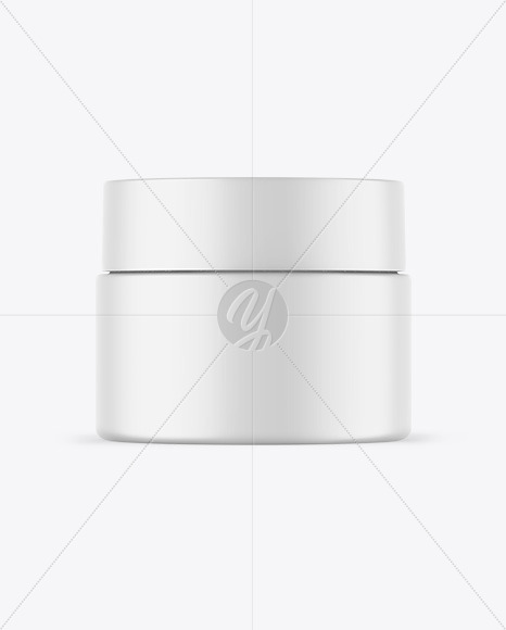 Matte Cosmetic Jar Mockup