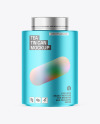 Matte Metallic Tea Tin Can Mockup