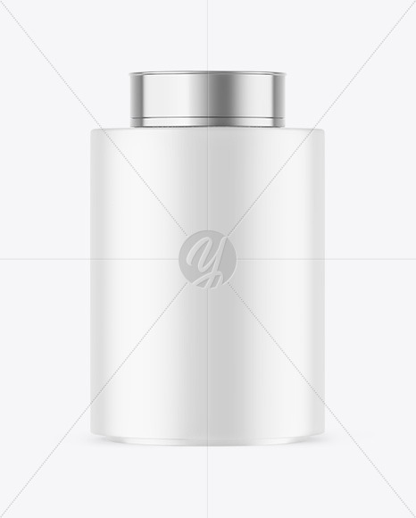 Matte Tea Tin Can Mockup