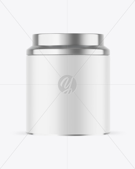 Matte Tea Tin Can Mockup