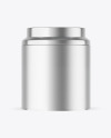 Matte Metallic Tea Tin Can Mockup