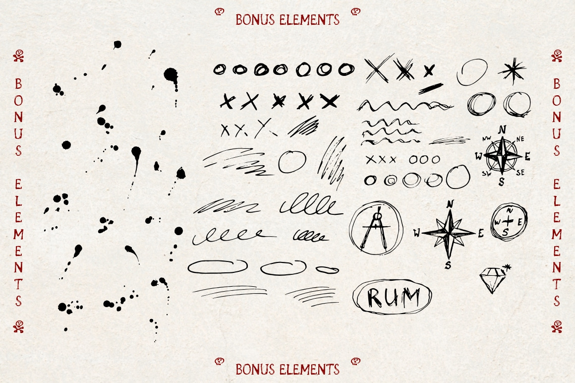 Kraken Ink font + Extras Kraken Ink font + Extras