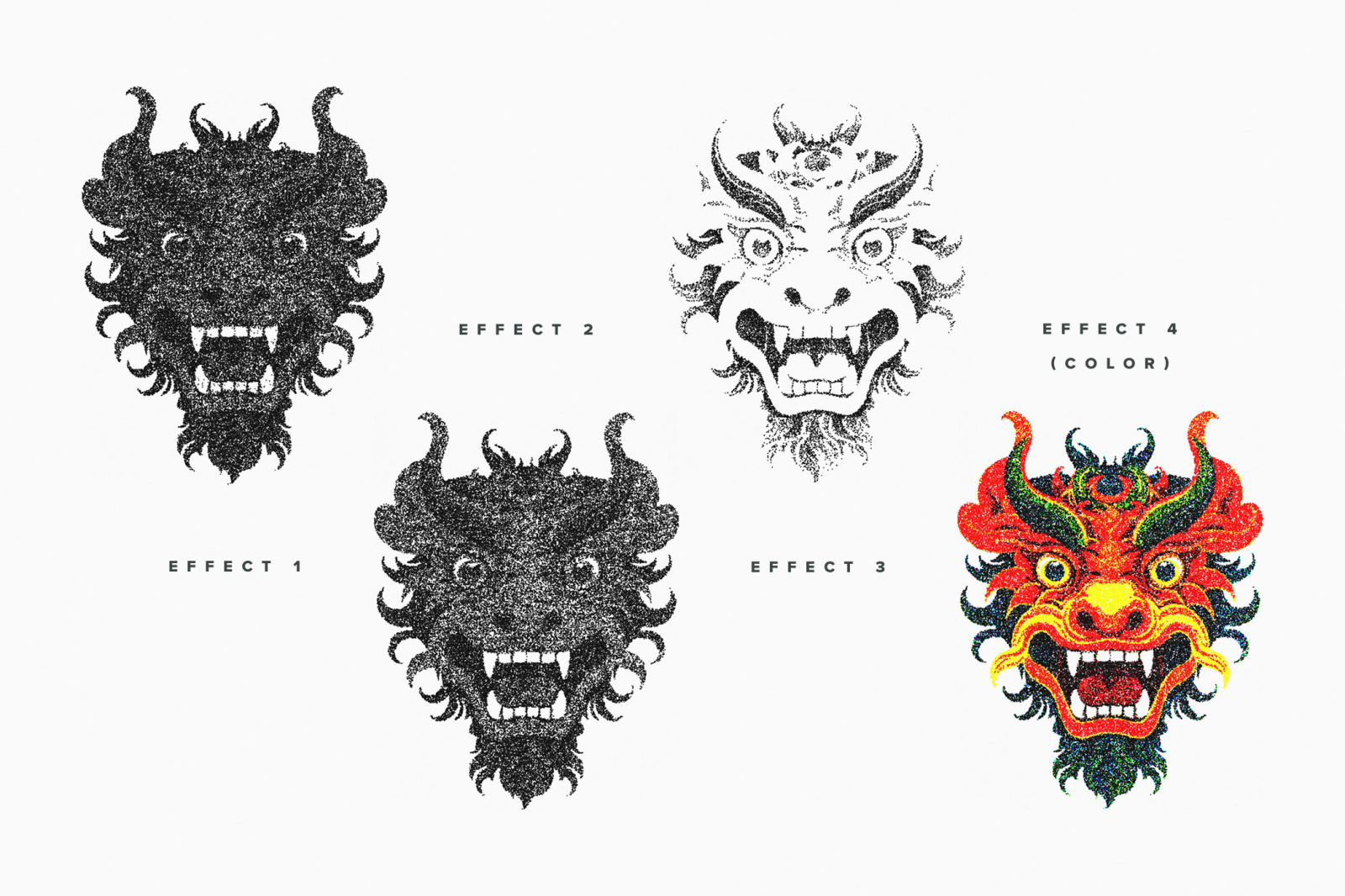 Stipple Dot Work Effects Pack Stipple Dot Work Effects Pack
